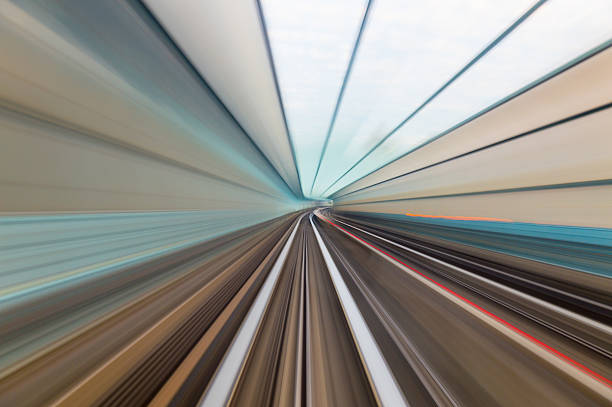 istock Speed motion in urban highway road tunnel 624911394