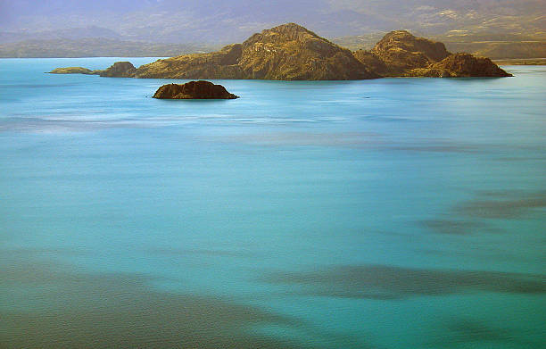 lake with beatifull water Carrera lake at the chilean patagonia beatifull stock pictures, royalty-free photos & images
