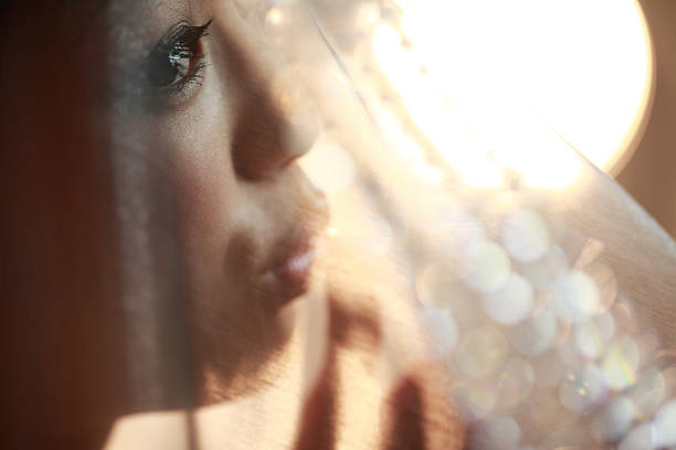 Portrait of woman long exposure