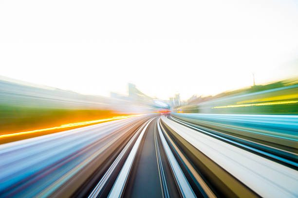 istock Speed motion in urban highway road tunnel 624945464