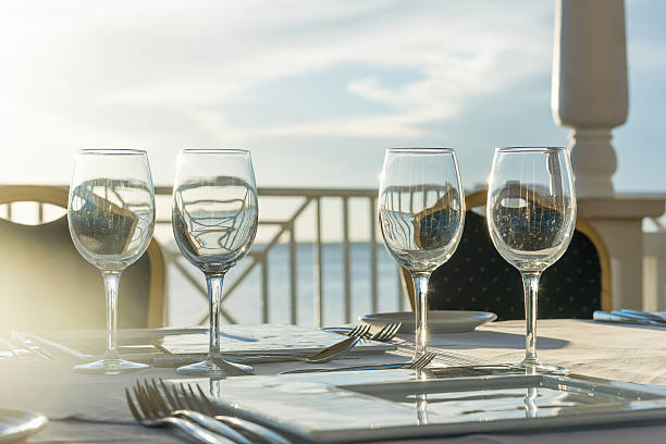 istock festive table in the gazebo at sunset 624947858