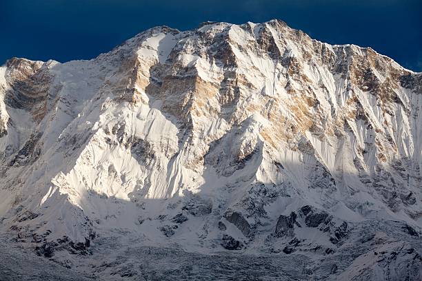 Mt. Annapurna I from Annapurna Base Camp, Annapurna Sanctuary, Nepal stock photo