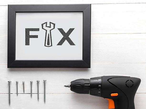 istock Home DIY fixing tool for home decoration. 624956300