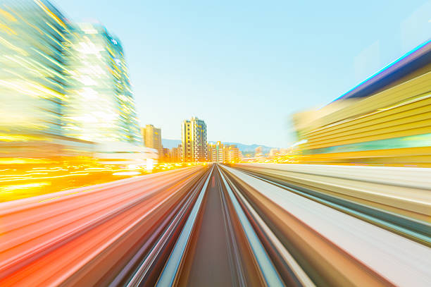 istock Speed motion in urban highway road tunnel 624957972