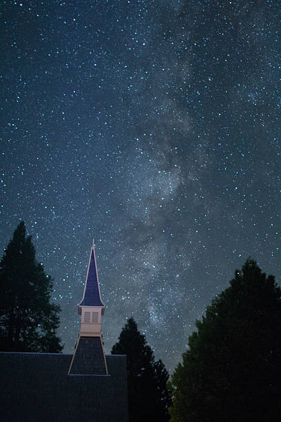 istock Milky Way with church steeple from Yosemite Valley 624958430