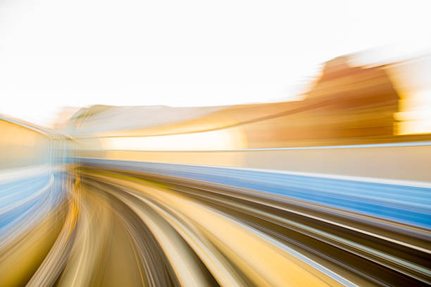 istock Speed motion in urban highway road tunnel 624958842