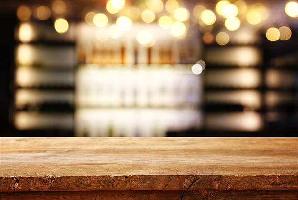 istock table in front of abstract blurred restaurant lights 624958940