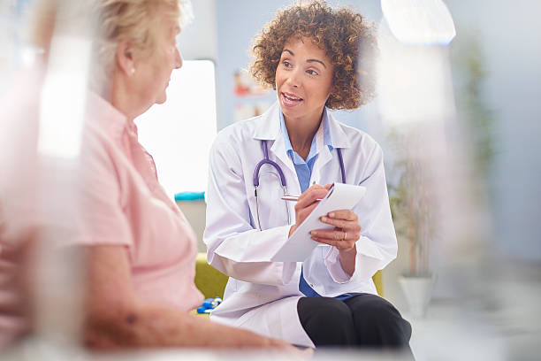 istock female doctor writing a prescription 624965586