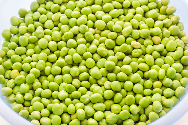 Bunch of biologic delicious green peas