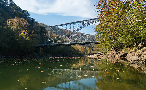 istock Old and New River Gorge Bridge in West Virginia 624966598