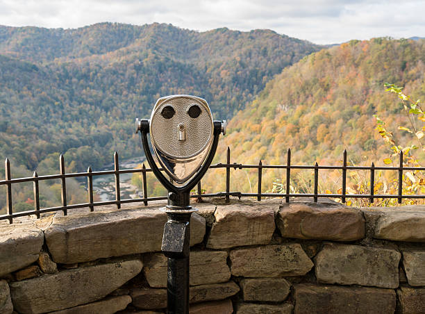 istock Coin operated binoculars at Hawks Nest 624966860