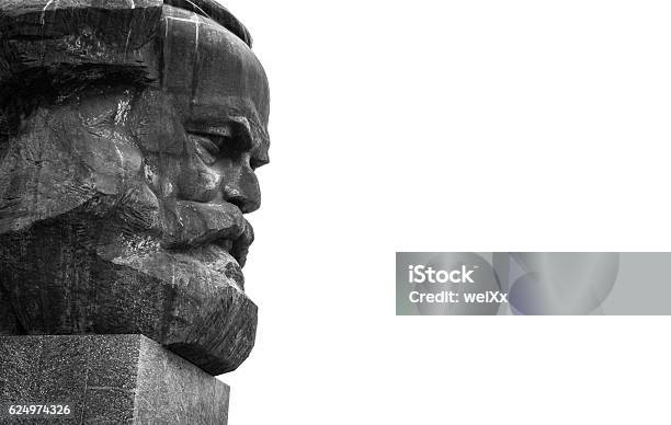 Karl Marx Monument Chemnitz Saxony Germany Stock Photo - Download Image Now - Karl Marx, Socialism, Art