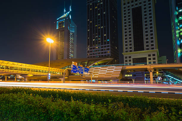 Dubai Metro as world's longest fully automated metro network (75 km) on November 14, 2013, Dubai, UAE.