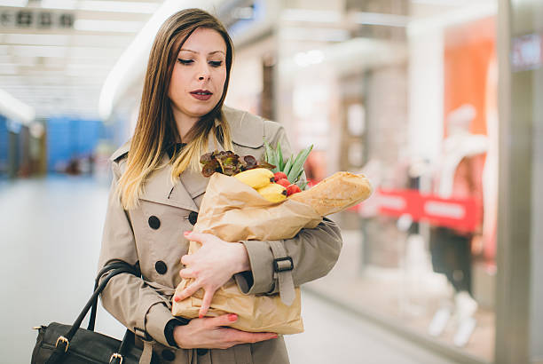 istock Buying groceries in mall 624979226