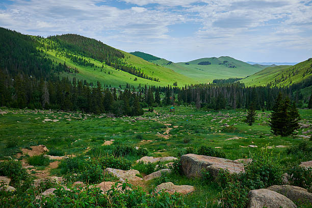 istock Green Mountain Landscape in Mongolia 624987658