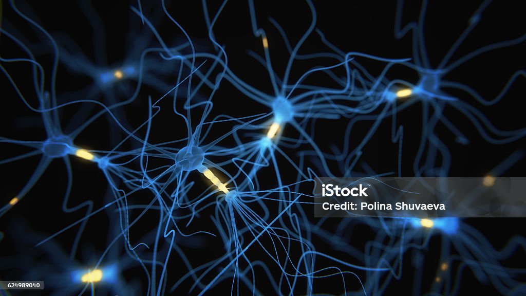 黒の��ニューロン細胞ネットワーク - 神経細胞全般のロイヤリティフリーストックフォト
