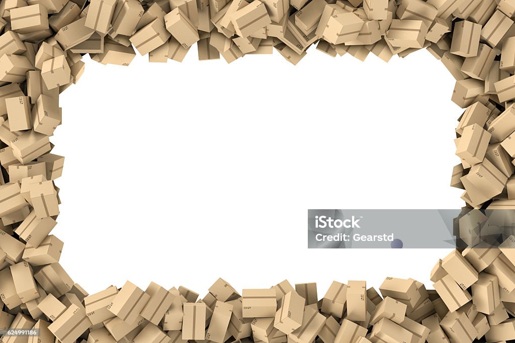 Rectangular Cardboard Frame Rendering Rectangular Frame Made Of Light Beige Cardboard Mail Boxes ...