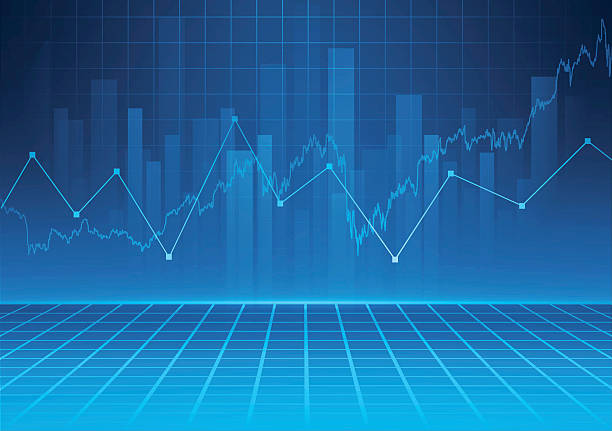 illustrations, cliparts, dessins animés et icônes de abstrait fond financier  - business stock market stock market data instrument of measurement