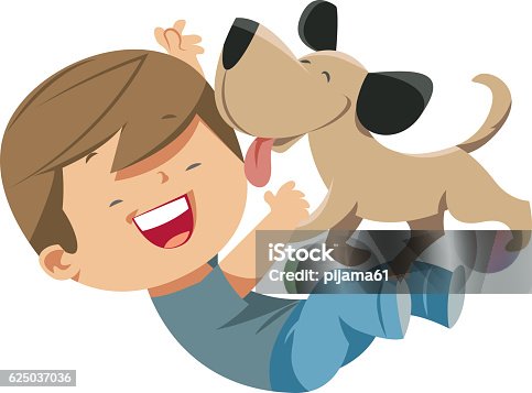 istock Dog loves the Boy 625037036