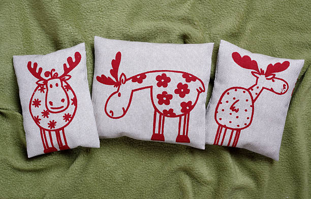 istock Reindeer pillows christmas decoration 625042196