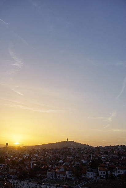 istock Islamic graves at sunny landscape 625049142