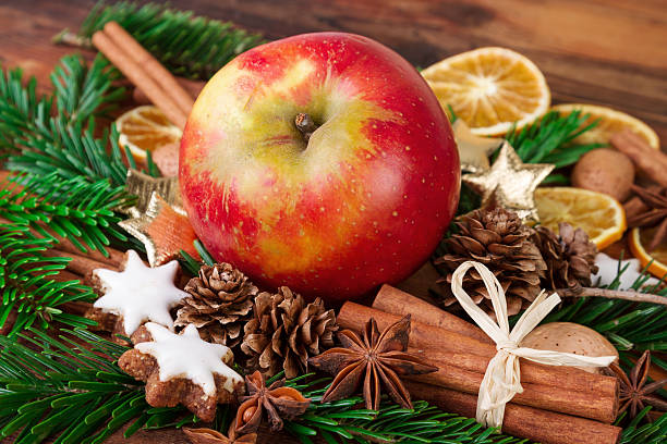 istock red apple with christmas spices rustic still life 625057660