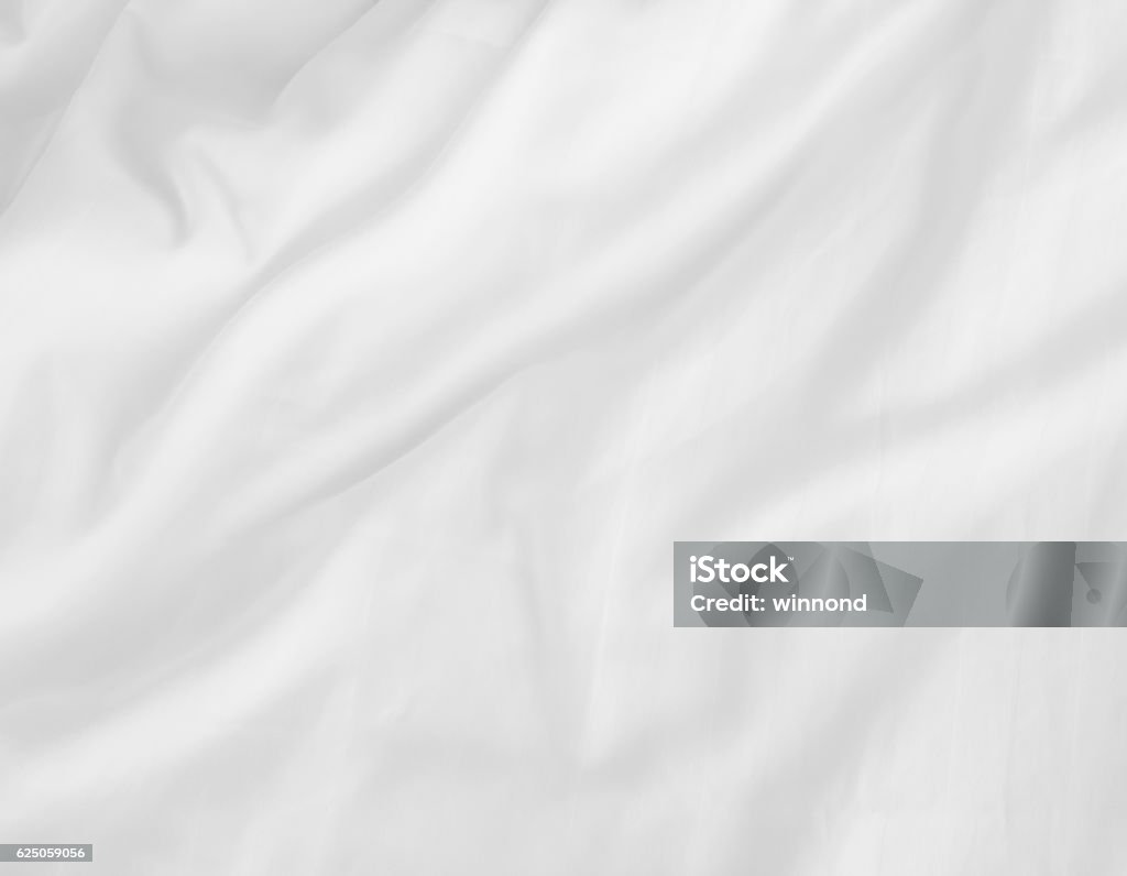 white bed sheets soft white wrinkle bed sheets for background Sheet - Bedding Stock Photo