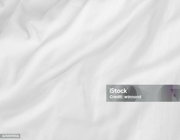 White Bed Sheets Stock Photo - Download Image Now - Sheet - Bedding, White Color, Textured