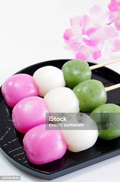 Bloom Dango Three Color Dango Stock Photo - Download Image Now - Afternoon Tea ...
