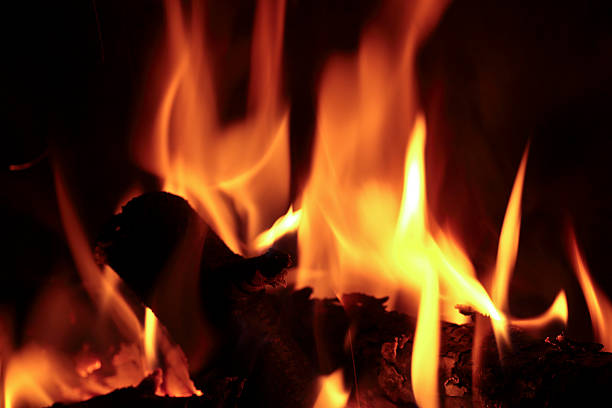 istock Flames of fire in a fireplace. 625066214