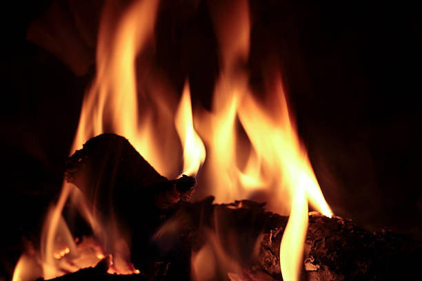 istock Flames of fire in a fireplace. 625066278