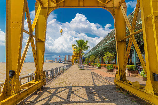 Dock stake in Belem City Belem city, capital of the State of Para, Brazil, Amazon region belém brazil stock pictures, royalty-free photos & images