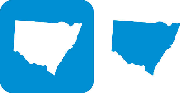 Bue New South Wales Icons Vector illustration of two blue New South Wales icons. new south wales stock illustrations