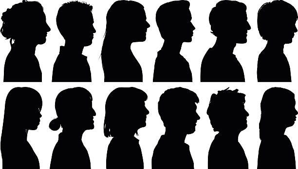 heads  - people the human body human head human face stock-grafiken, -clipart, -cartoons und -symbole