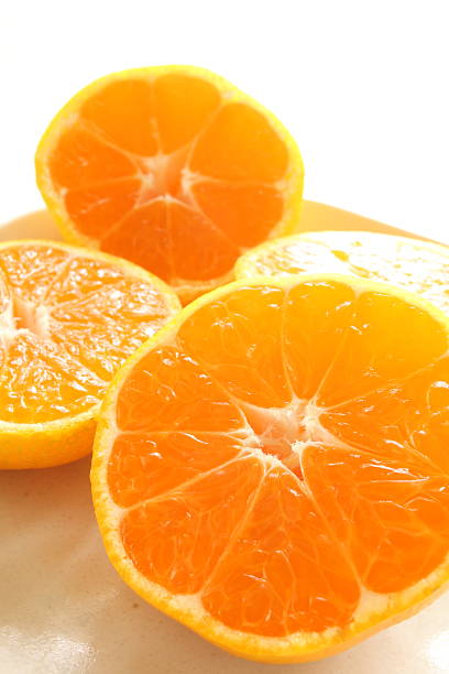 istock half section of Mandarin orange 625131936