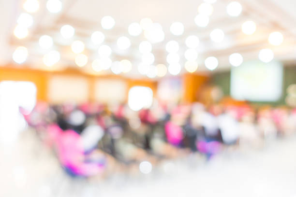 istock Abstract blur business conference 625136336