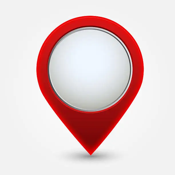 Map pointer icon. - Illustration