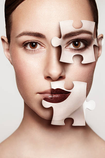 Maquillaje De Jigsaw - Banco de fotos e imágenes de stock - iStock
