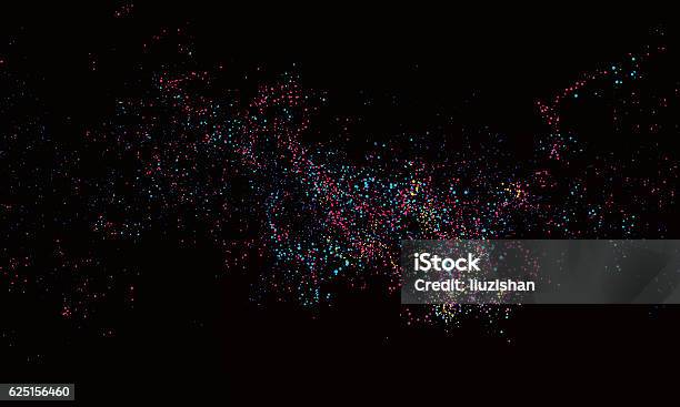 Colorful Particles Abstract Graphics Stock Illustration - Download ...