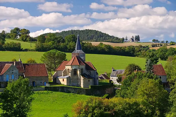 Bazoches, small village in Burgundy, France