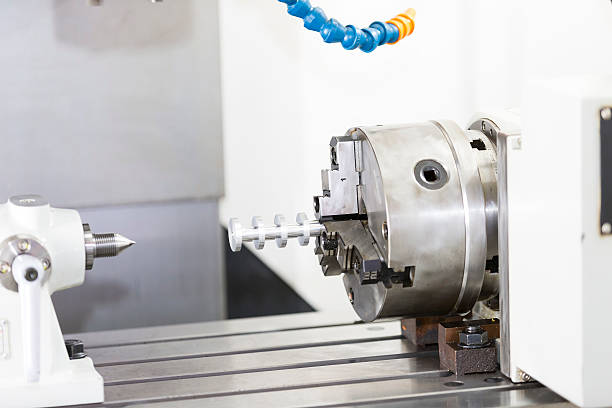 istock CNC machining center cutting mold 625164154