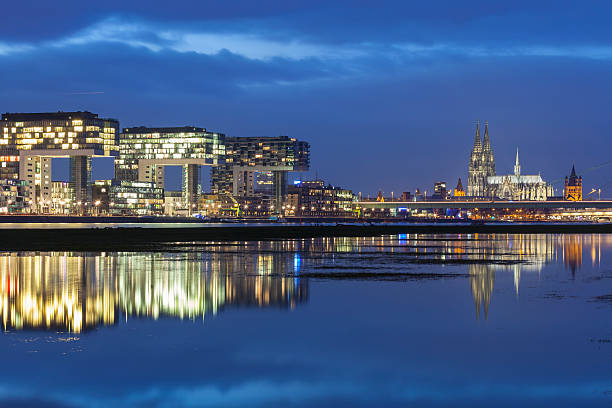 istock Cologne Cathedral and Rheinau Harbor 625165008