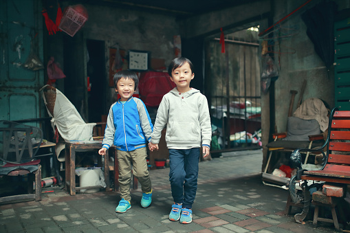 Two brothers in the hutong 