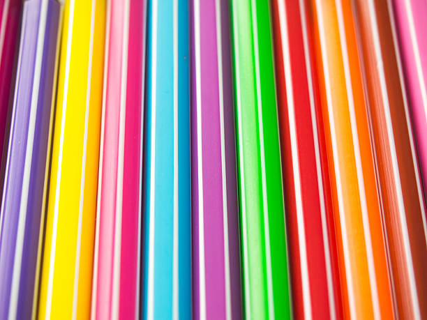 istock Abstract background from row of colorful pen 625167368