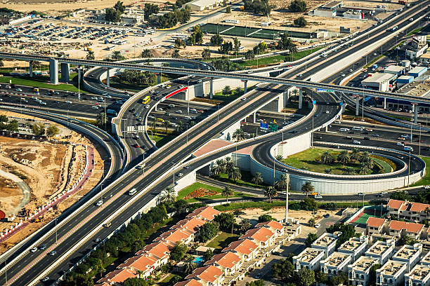 istock Aerial Photo of Dubai Highway Interchange 625168178
