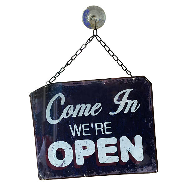 istock Shop open sign isolated on white background 625168316