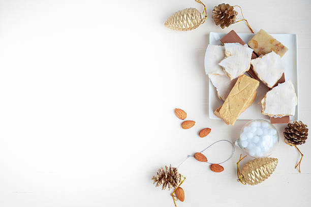 turron - torrone fotografías e imágenes de stock