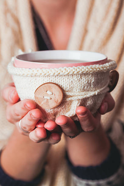 Woman with cup of tea