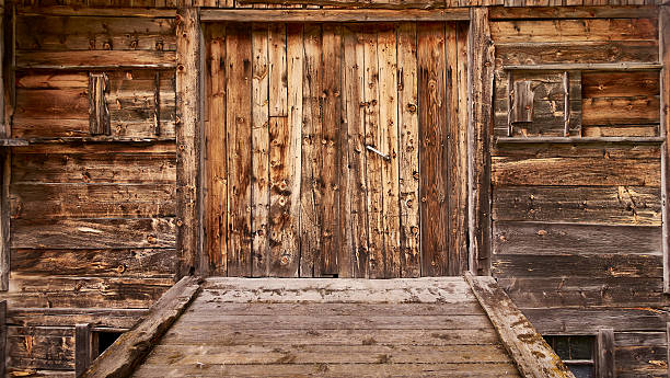 Old wooden stable door