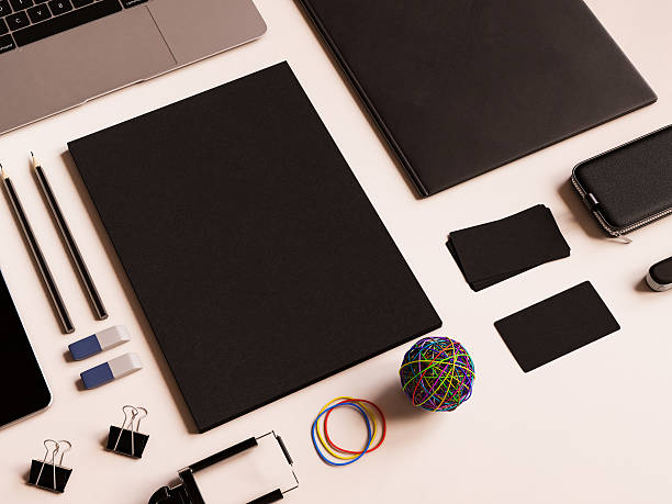 istock Office corporate mockup design. 3D illustration 625192066